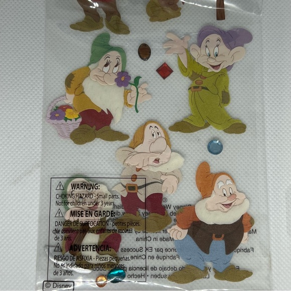 NWT EK Success Jolee’s Disney Snow White Seven Dwarfs Dimensional Sticker - Picture 4 of 6